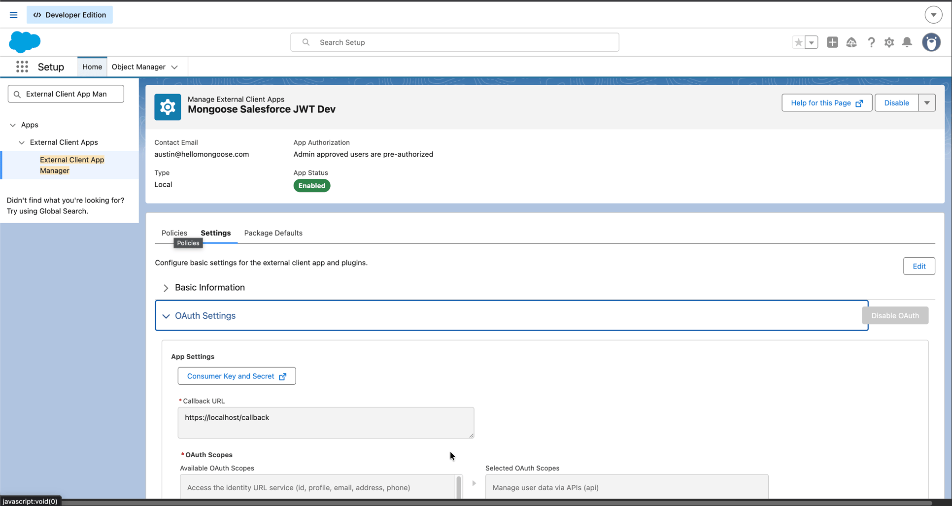 Salesforce Integration - Configuring API in Salesforce